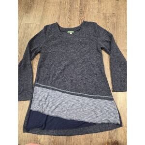 Kathmandu Imports Navy Blue Made in Nepal Tunic Length Sweater Medium Large